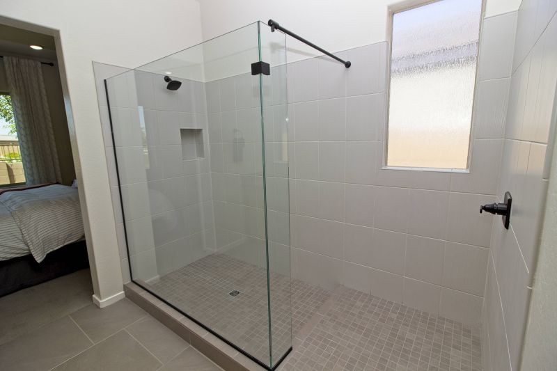 Walk-In Shower with Custom Tile Work